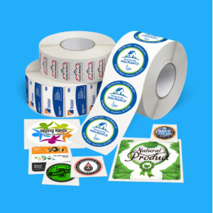 Самоклеючі етикетки з логотипом